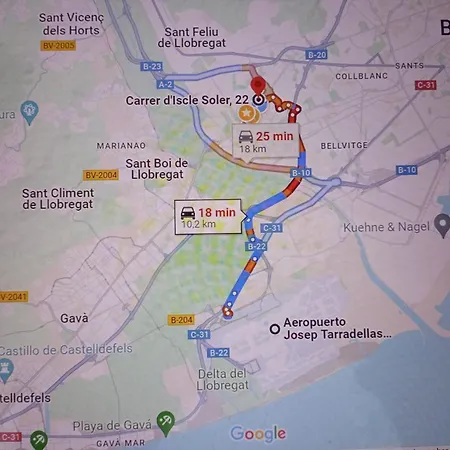 Apartman Ahllenrock Cornella - Parking Gratis- Cerca Bcn